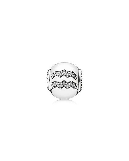 AQUARIUS ESSENCE COLLECTION CHARM IN SILVER